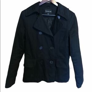 Weathervane black pea coat size M